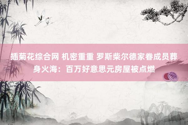 插菊花综合网 机密重重 罗斯柴尔德家眷成员葬身火海：百万好意思元房屋被点燃