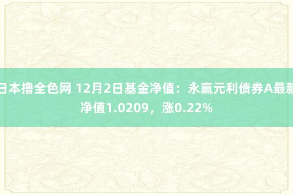 日本撸全色网 12月2日基金净值：永赢元利债券A最新净值1.0209，涨0.22%