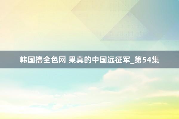 韩国撸全色网 果真的中国远征军_第54集