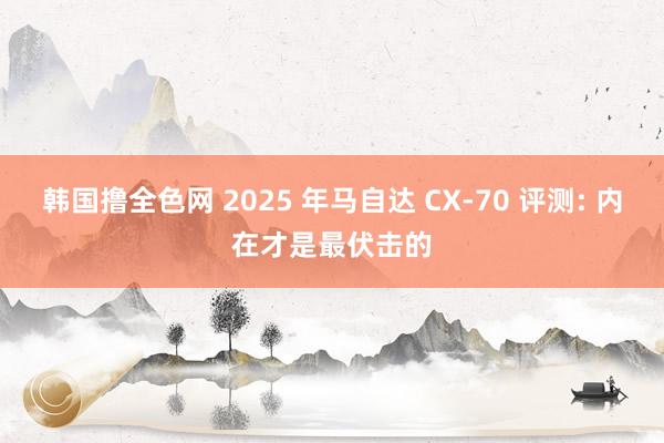 韩国撸全色网 2025 年马自达 CX-70 评测: 内在才是最伏击的