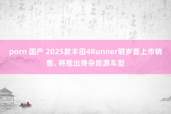 porn 国产 2025款丰田4Runner明岁首上市销售， 将推出搀杂能源车型