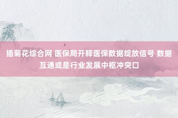 插菊花综合网 医保局开释医保数据绽放信号 数据互通或是行业发展中枢冲突口