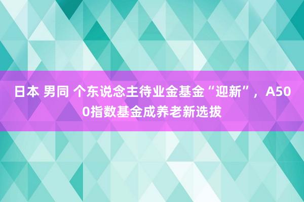 日本 男同 个东说念主待业金基金“迎新”，A500指数基金成养老新选拔