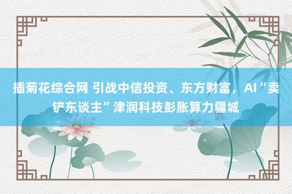 插菊花综合网 引战中信投资、东方财富，AI“卖铲东谈主”津润科技彭胀算力疆城