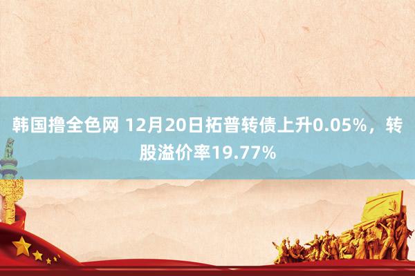 韩国撸全色网 12月20日拓普转债上升0.05%，转股溢价率19.77%