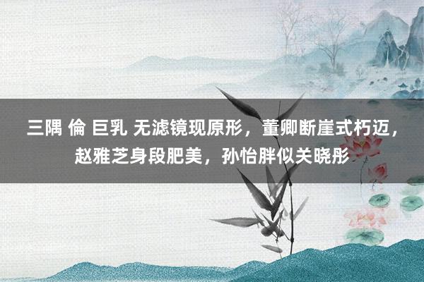 三隅 倫 巨乳 无滤镜现原形，董卿断崖式朽迈，赵雅芝身段肥美，孙怡胖似关晓彤