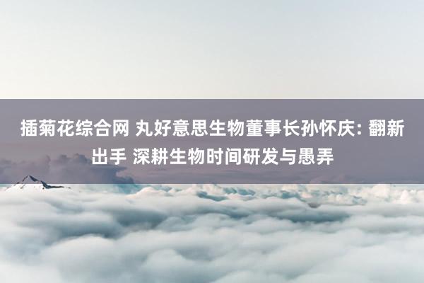 插菊花综合网 丸好意思生物董事长孙怀庆: 翻新出手 深耕生物时间研发与愚弄