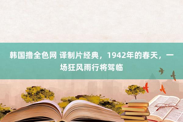 韩国撸全色网 译制片经典，1942年的春天，一场狂风雨行将驾临
