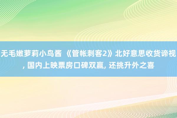 无毛嫩萝莉小鸟酱 《管帐刺客2》北好意思收货谛视， 国内上映票房口碑双赢， 还挑升外之喜
