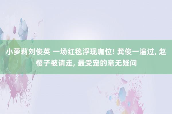 小萝莉刘俊英 一场红毯浮现咖位! 龚俊一遍过， 赵樱子被请走， 最受宠的毫无疑问